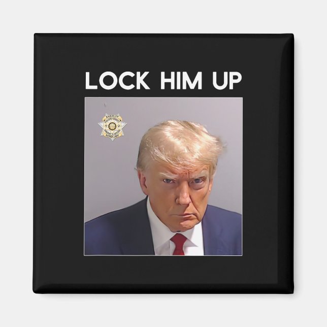 Imã Donald Trump Mugshot O Bloqueia Trump Mug Shot (Frente)