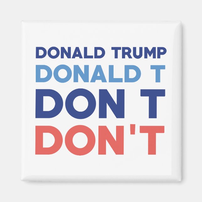 Imã Donald Trump Não (Frente)