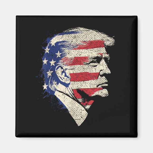 Imã Donald Trump Portrait (Frente)