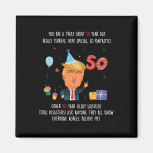 Imã Donald Trump Presidente Engraçado 50º Aniversário