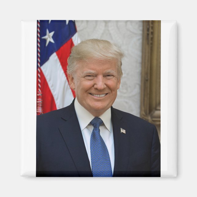 Imã Donald Trump Retrato Presidencial Oficial (Frente)
