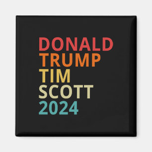 Imã Donald Trump Tim Scott 2024 Presidente Republicano