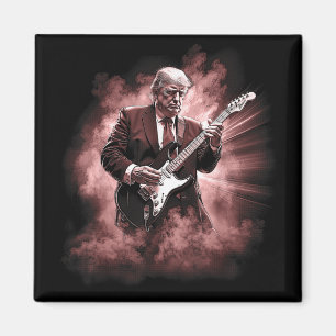 Imã Donald Trump Tocando Violão Elétrico