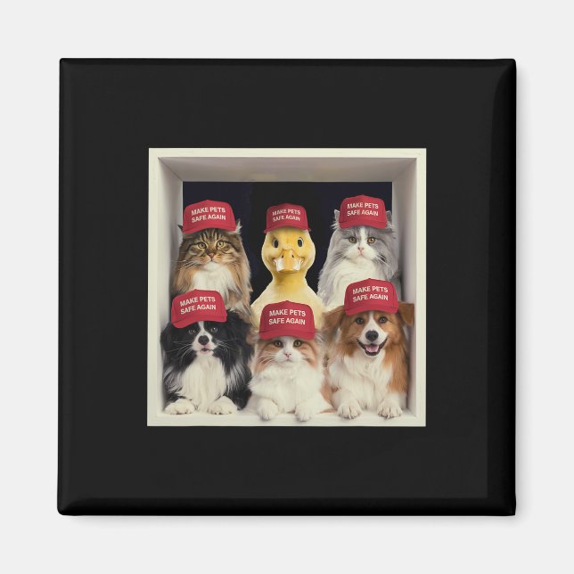 Imã Donald Trump Torna Os Animais Seguros Novamente Re (Frente)