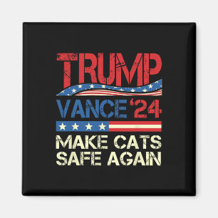 Imã Donald Trump Torna Os Gatos Seguros Novamente 2024