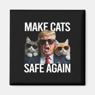 Imã Donald Trump Torna os Gatos Seguros Novamente Chap