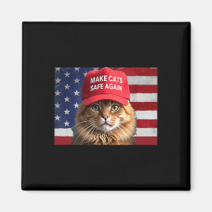 Imã Donald Trump Torna Os Gatos Seguros Novamente Red