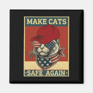 Imã Donald Trump Torna Os Gatos Seguros Novamente Red 