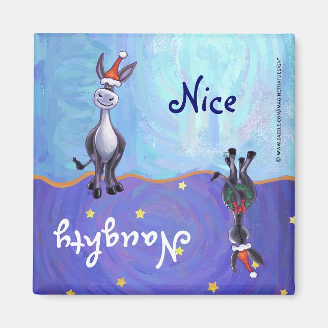 Imã Donkey Christmas (Frente)