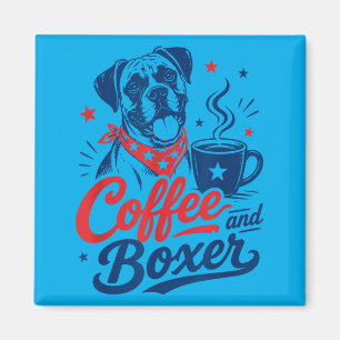 Imã Dono de Cachorro Boxer Mamãe Papai Amante de Anima