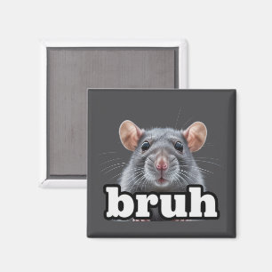 Imã Dono de Rato Elegante Meme Bruh Amante de Rato de