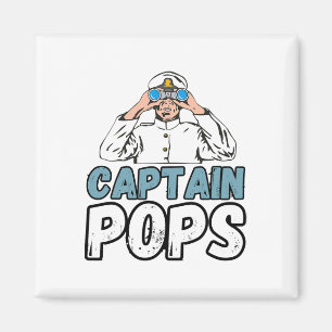 Imã Dono do barco de navegação Capitão Pops Pai Pontão