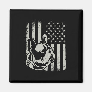 Imã Dono Patriótico de Bulldog Francês Amante da Bande