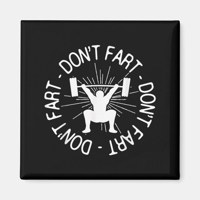 Imã Dont Far Funny Fitness Gym Gift  (Frente)
