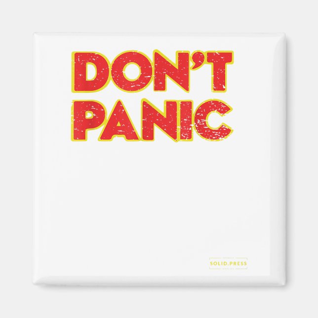 Imã Don't Panic Vintage Distressed Shirt  (Frente)