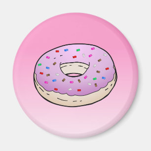 Imã Donut Rosa