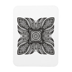 Ímã Doodle bonito do quadrado da decoração