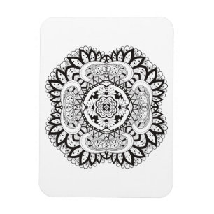 Ímã Doodle bonito do quadrado de Deco