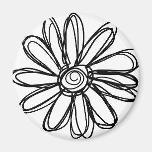 Imã Doodle da flor