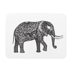 Ímã Doodle do elefante da fantasia