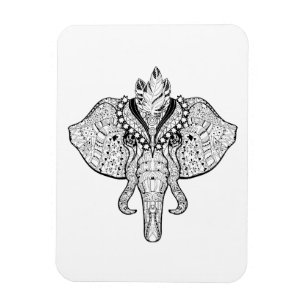 Ímã Doodle do elefante do circo