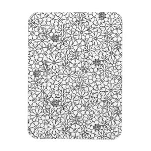 Ímã Doodle floral