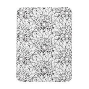 Ímã Doodle floral do jardim