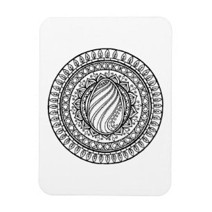 Ímã Doodle tribal do círculo