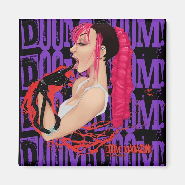 Imã DOOM! Revista "Z" Revista Purple (Frente)