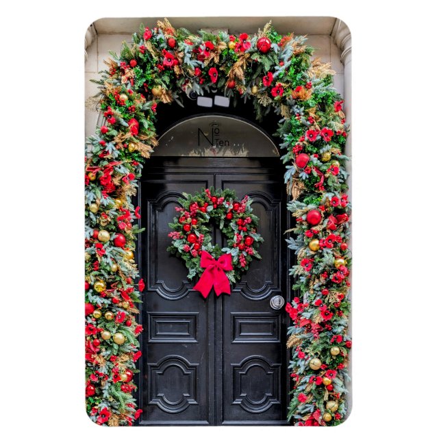Ímã Doors of London: A Festive Christmas (Vertical)