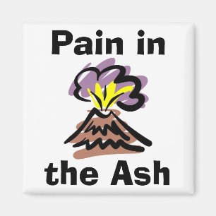 Imã Dor na cinza - vulcão de Islândia