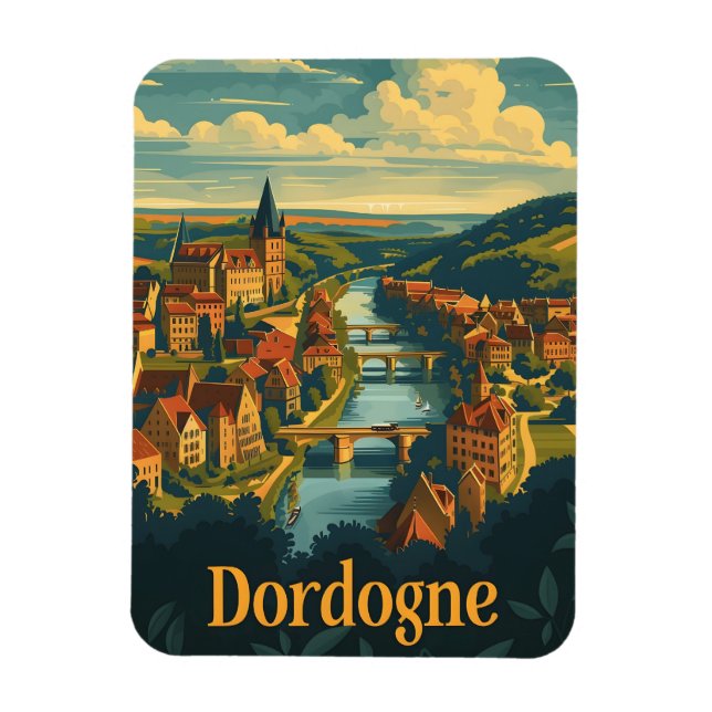 Ímã Dordogne França (Vertical)