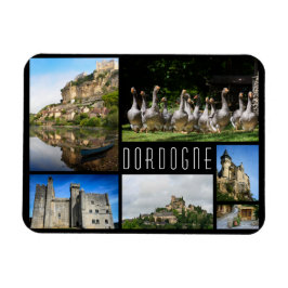 Ímã Dordogne landscapes colage viagem