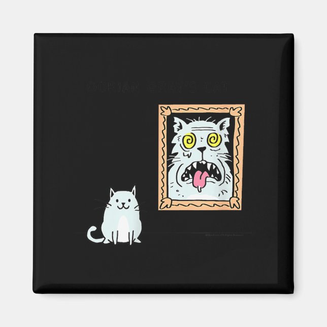 Imã Dorian Gray's Cat Teeshirt From Skunkbear  (Frente)