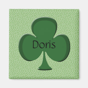 Imã Doris Shamrock Nome Magnet