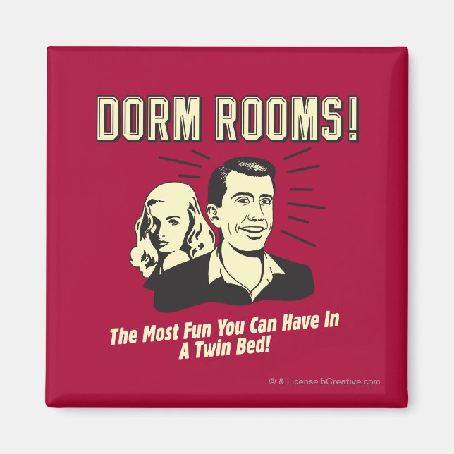 Imã Dorm Room: A Mais Divertida Cama Gêmea (Frente)