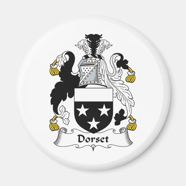 Imã Dorset Family Crest (Frente)