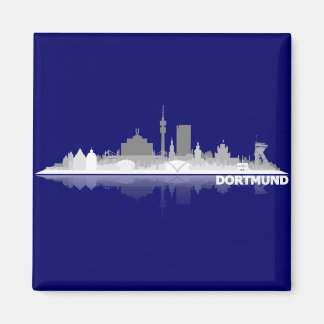 Imã Dortmund City Skyline íman de frigorífico