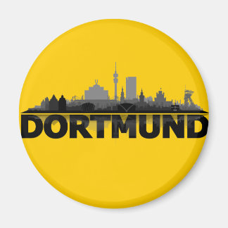 Imã Dortmund City Skyline - íman de frigorífico