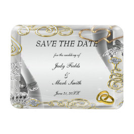 Ímã Dourada Imã salve a data De Casamentos E Corações