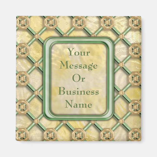 Imã Dourada Patina Lattice (Frente)