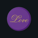 Imã Dourada Script Color Com Caligrafia De Casamento R<br><div class="desc">Você pode mudar facilmente as fontes e as cores. Você também pode adicionar seu logotipo e a imagem de fundo conforme desejar.</div>