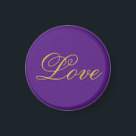 Imã Dourada Script Color Com Caligrafia De Casamento R<br><div class="desc">Você pode mudar facilmente as fontes e as cores. Você também pode adicionar seu logotipo e a imagem de fundo conforme desejar.</div>