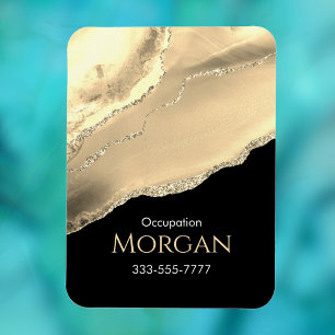 Ímã Dourado Agate & Glitter, Promova sua empresa, Pret