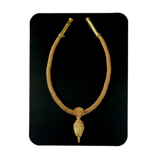 Ímã Dourado colar com pendente de bolota de Monte Luna (Vertical)