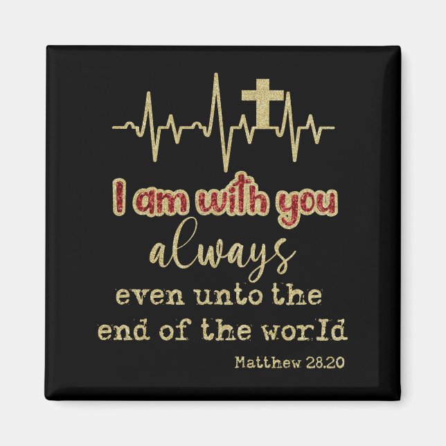 Imã Dourado Estou com você, sempre cristão da Escritur (Frente)