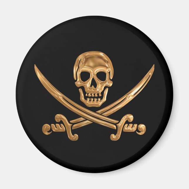 Imã Dourado Jolly Roger (Frente)