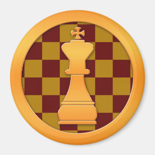 Imã Dourado Rei Chess Piece