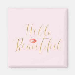 Imã Dourado Rosa Belos Lábios