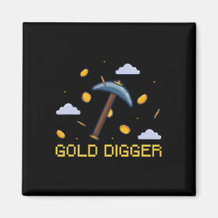 Imã Dourado tesouro caçador de Dourado diafragma Pixel